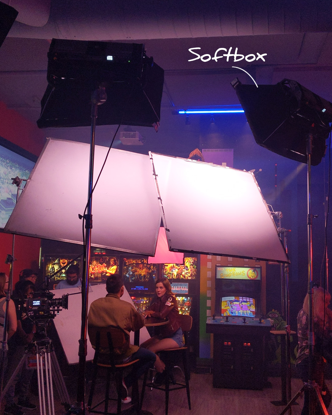 Softbox to soften light