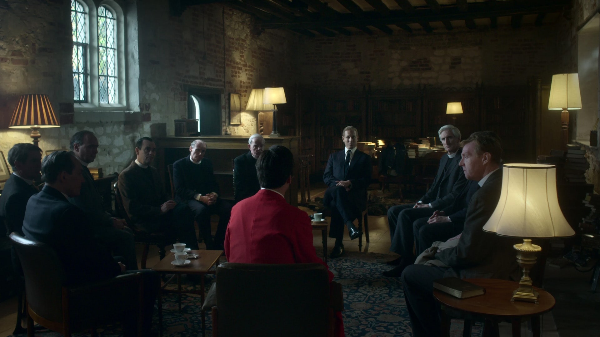 The Crown, Season 3 A scene from the Season 3 episode “Moondust” with heavy use of lamps as practicals